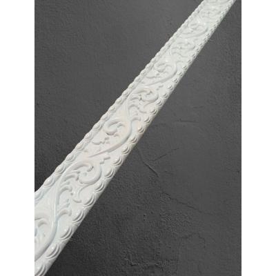 Dekoratif Poliüretan Saray Duvar- Tavan Çıta Bordürü -Renk : Beyaz (EN:10 CM-BOY:100 CM)-Duvar Süsü