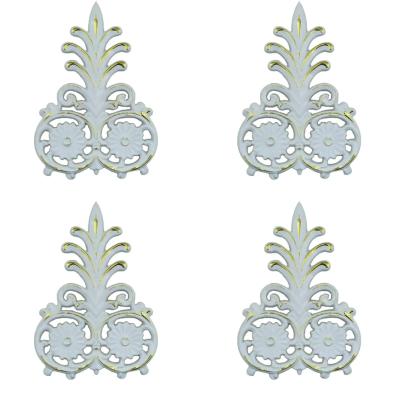 Decogold Dekoratif Saray Tavan Motif DGM-18-Beyaz Altın(4 Adet)