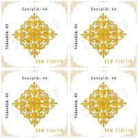 DecoGold Saray Tavan Motif (40*40) DGM-27-Altın (4 Adet)