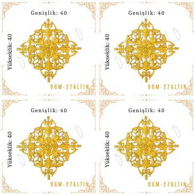 DecoGold Saray Tavan Motif (40*40) DGM-27-Altın (4 Adet)