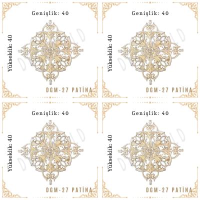 DecoGold Saray Tavan Motif (40*40) DGM-27-Patina(4 Adet)