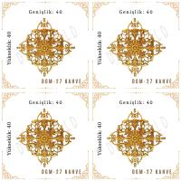 DecoGold Saray Tavan Motif (40*40) DGM-27-Kahve(4 Adet)