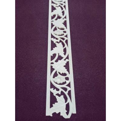 Dekoratif Poliüretan Duvar- Tavan Çıta Alın Bordürü -Renk : Beyaz (EN:10 CM-BOY:100 CM)-Duvar Süsü