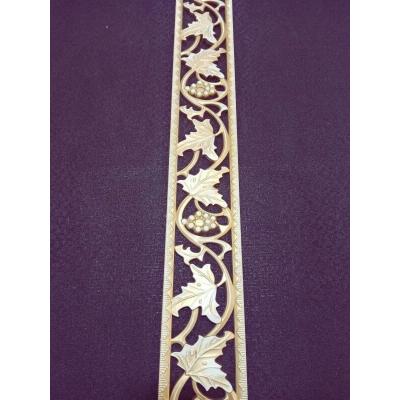 Dekoratif Poliüretan Duvar- Tavan Çıta Alın Bordürü -Renk : Bronz (EN:10 CM-BOY:100 CM)-Duvar Süsü