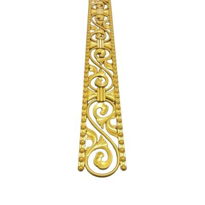 Dekoratif Poliüretan Duvar- Tavan Çıta Bordürü -Renk : Altın (EN:10 CM-BOY:100 CM)-Duvar Süsü