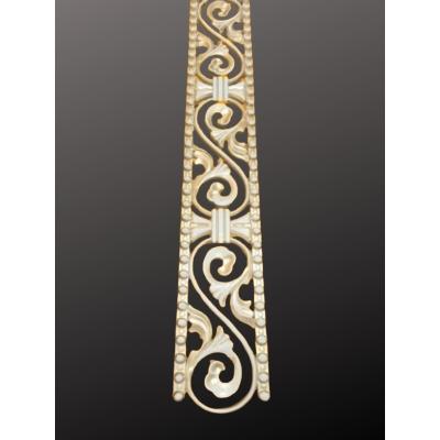 Dekoratif Poliüretan Duvar- Tavan Çıta Bordürü -Renk : Bronz (EN:10 CM-BOY:100 CM)-Duvar Süsü