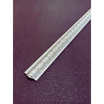 Dekoratif Poliüretan Duvar- Tavan Çıta&Bordürü -Renk : Gümüş (EN:4 CM-BOY:100 CM)-Duvar Süsü