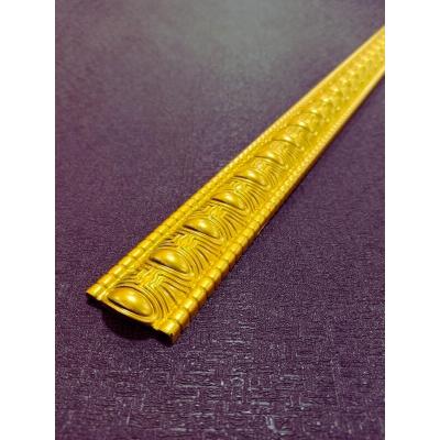 Dekoratif Poliüretan Duvar- Tavan Çıta&Bordürü -Renk :Altın (EN:4 CM-BOY:100 CM)-Duvar Süsü