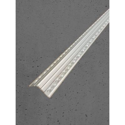 Dekoratif Poliüretan Duvar- Tavan Köşe Profili Çıtası Gümüş Renk (EN:4X4 CM-BOY:100 CM)- Duvar Süsü