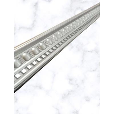 DEKORATİF POLİÜRETAN SARAY TAVAN KARTONPİYER -GÜMÜŞ RENK (EN 13 CM -BOY:100 CM)-DUVAR SÜSÜ